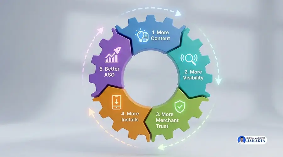 content marketing lifecycle for shopify app marketing