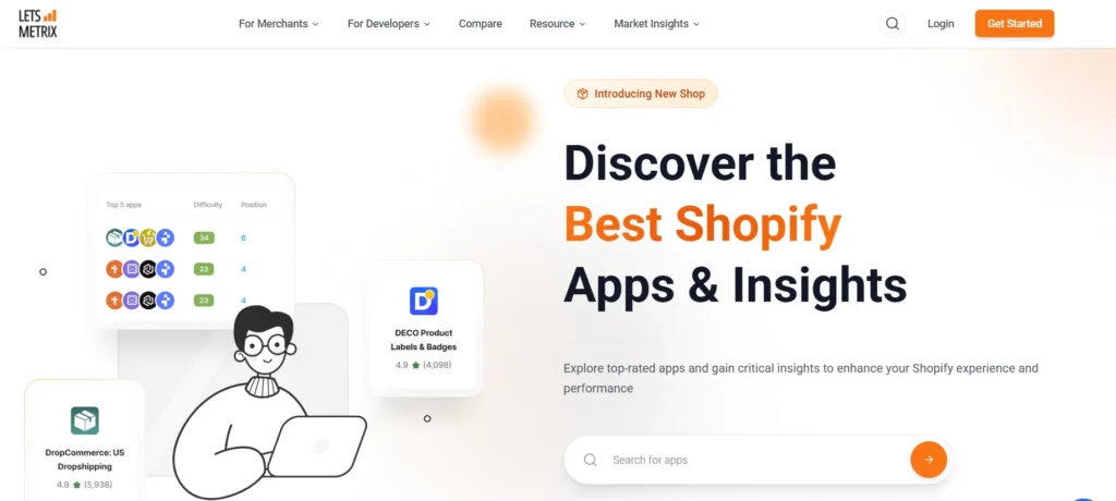letmetix shopify app tracker for partners