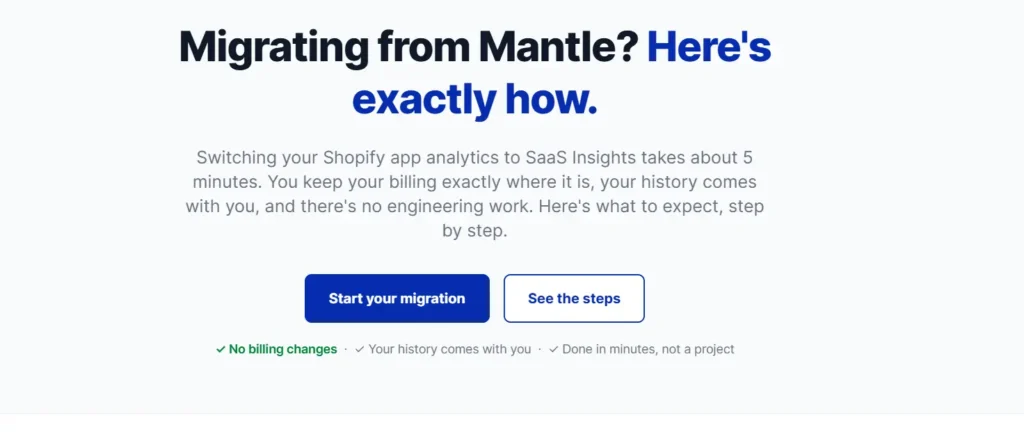 saas insights is an alternative of mantle