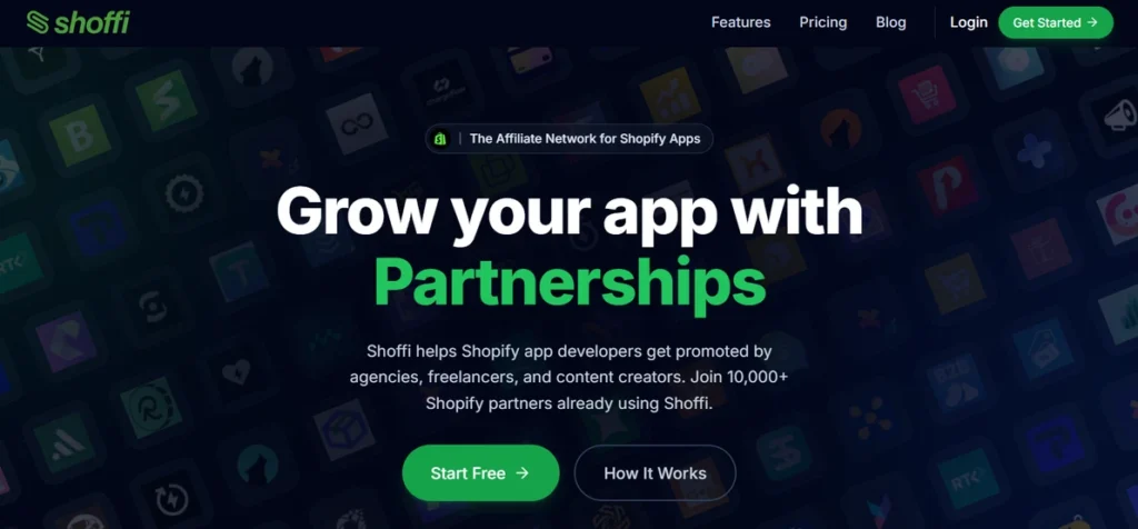 Shoffi dashboard for Shopify app growth insights 